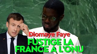 🇸🇳 Bassirou Diomaye Faye Fait Trembler la Tribune de LONU senegal onu diomaye [upl. by Ydnarb]