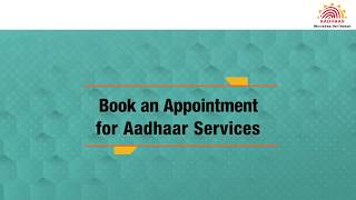 How to book online Appointment for Aadhaar Enrolment or Update on UIDAI Website [upl. by Tamas]