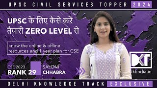 UPSC CSE  How To Start CSE Preparation From Zero Level  By Saloni Chhabra Rank 29 CSE 2023 [upl. by Trinl317]