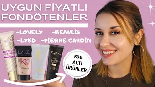 UYGUN FİYATLI FONDÖTENLER  50 TL ALTI EN İYİ FONDÖTENLER  LOVELY LYKD BEAULİS PİERRE CARDİN [upl. by Olivann]