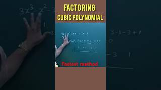 Factorisation of cubic polynomialquicktricks maths [upl. by Gamaliel335]