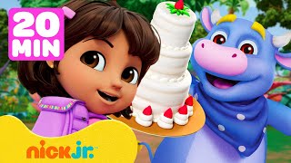 NOWE przygody Dory ze zwierzakami 🐮🎂  20 minut  Nick Jr Polska [upl. by Zadack]