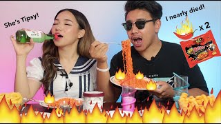 2x Spicy Noodles Mukbang  GDIIPA  Sega Gurung [upl. by Remled]