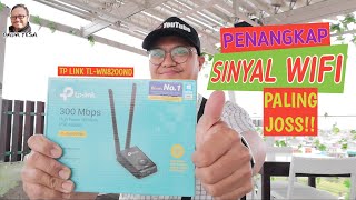 USB Wifi Adapter Yang Joss Tangkap Sinyal Wifi  Unboxing amp Review TP LINK TLWN8200ND [upl. by Adlesirhc]