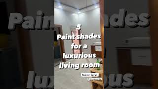 5 paint shades for a your luxurious living room🎨🖌️painting viralvideo interiorpainting trending [upl. by Odranar]