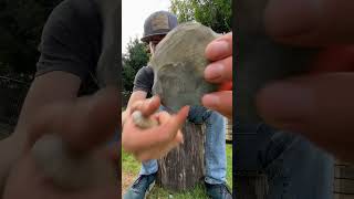 Knapping a STONE Knife bushcraft flintknapping arrowhead nativeamerican [upl. by Randy983]