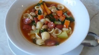 Sopa Minestrone  Receta [upl. by Windy948]