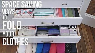 How to Fold Your Clothes to Save Space  HGTV [upl. by Carlisle195]