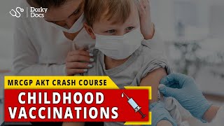 Crash Course Childhood Vaccinations amp Immunisation Schedule for the MRCGP AKT Exam I Dorky Docs [upl. by Petrine39]