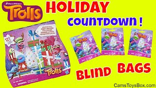 Trolls Holiday Blind Bags Countdown Dreamworks Surprise Toys Opening Series 6 Advent [upl. by Yeargain]