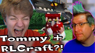 TommyInnit I Survived Minecrafts Hardest Mod Reaction Never Seen RLCraft [upl. by Tayler]