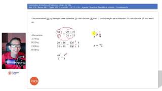 Q2967542 Matemática Regra de Três 2013 IBFC correios [upl. by Lorrimor]