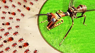 NEW Fire Ant Army vs HUGE BOSS FROG  Empires of the Undergrowth [upl. by Eade635]