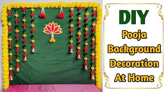 Varalaxmi Pooja Background Decoration at home  Varalaxmi Pooja Decoration Idea at home [upl. by Citron]