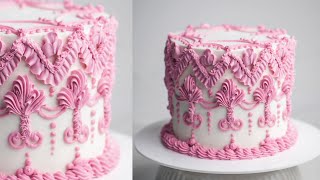 How to Make a Lambeth Piped Buttercream Cake [upl. by Annot]