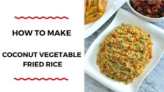 HOW TO MAKE COCONUT VEGETABLE FRIED RICE  RICE RECIPES  ZEELICIOUS FOODS [upl. by Zwiebel211]