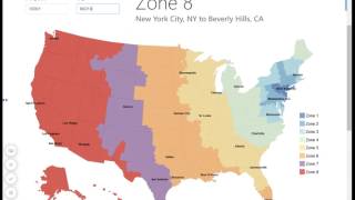 USPS Zone Map  Zip Code to City Look Up [upl. by Peony]