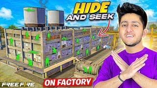 PLAYING HIDE AND SEEK IN FACTORY AFTER SO LONG 😂 FUNNY FREE FIRE CHALLENGE [upl. by Asilec]