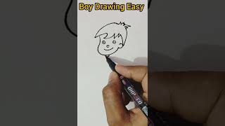 Boy Drawing Very Easy Tutorial youtubeshorts ytshorts art [upl. by Charpentier]