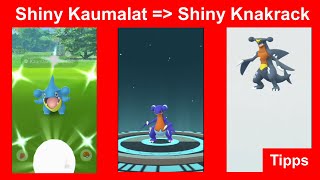 Shiny Kaumalat bekommen und entwickelt zu shiny Knakrack  Pokemon GO Deutsch 265 [upl. by Dorkas]