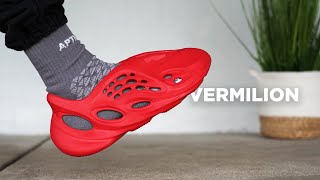 YEEZY FOAM RUNNER Vermilion REVIEW amp On Foot [upl. by Nogam]