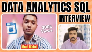 Data Analyst live Mock Interview  SQL  Power BI  Data Science  Must Watch [upl. by Riaj]