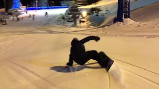 RIDE Snowboards warpig 148 リョータ 早朝ナイター ダイナランド 2018 1月7日 [upl. by Ronnoc588]