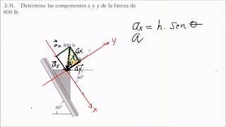 COMPONENTES RECTANGULARES DE UN VECTOR [upl. by Jodoin]