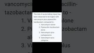 Avoid vancomycin  piperacillintazobactam icu antibiotics sepsis criticalcaremedicine aki [upl. by Joni]