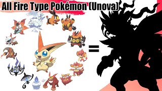 All Fire Type Pokémon Fusion Gen 5 Unova  All Legendary amp Mythical Fusions  Max S [upl. by Delanty217]