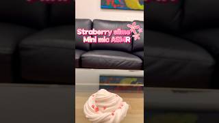 Strawberry Slime Mini Mic ASMR Pt1 [upl. by Anrym253]