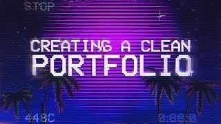 Tutorial Creating A Clean Portfolio FREE [upl. by Nraa]