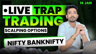 16 January Live Trading Live Intraday Trading Today Bank Nifty option trading live Nifty 50 [upl. by Geraud962]