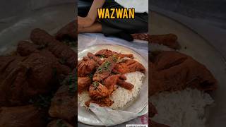 Kashmiri Wazwan traditional food of kashmir wazwaan kashmir valley 10k viralvideo shorts food [upl. by Yelyr52]