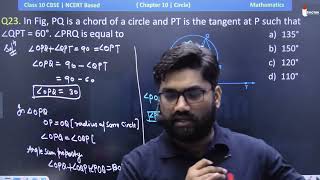 In Fig PQ is a chord of a circle and PT is the tangent at P such that ∠QPT  60° ∠PRQ is equal to [upl. by Edmondo168]