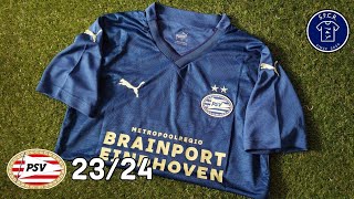 PUMA PSV Eindhoven 202324 third kit unboxing Fofoshop [upl. by Atinahc]