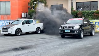 400HP DMAX vs 400HP HILUX Fastest Drag Diesel in the Philippines [upl. by Anes995]