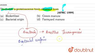 Thurioside is proteinaceous toxin obtained from [upl. by Ahcatan]