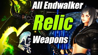 All Endwalker Relic Weapons  All Stages amp Jobs [upl. by Adniram]