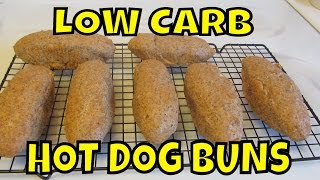 Low Carb Almond Meal Hot Dog Buns Low Carb Sub Buns  Gluten Free [upl. by Radie599]