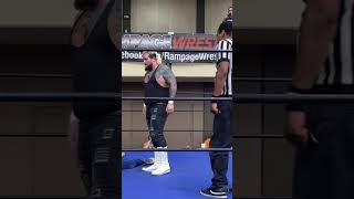 Rampage wrestling  Axl Savage hits Ryder Cage with RockABye Cutter and Steiner Screwdriver [upl. by Ahsinauj]