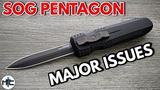 SOG Pentagon OTF Automatic Knife  Overview and Review [upl. by Bussey347]