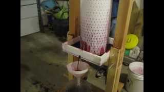 Homemade winepress [upl. by Ramedlab71]