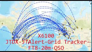 Xiegu X6100 FT8JTDXGridTrackerJTAlert N7JFP [upl. by Elga]