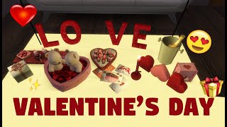 Valentines Day Date CC ❤️️ Virtual Tour  Sims 4  CC Links [upl. by Elmer]