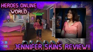 HEROESONLINE WORLDLOCATIONS JENNIFER SKIN SHOWCASE FOR MOM WANDA [upl. by Iredale]