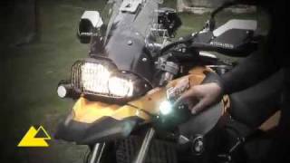 BMW F800GS Accessory HID Xenon light by Touratech [upl. by Isus128]