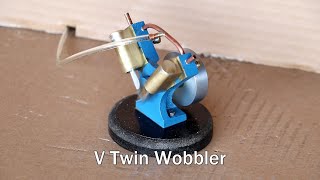 The Myfordboy V Twin Wobbler Steam Engine [upl. by Joye201]