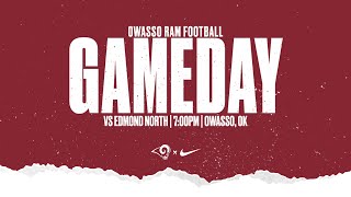 Owasso Ram Football vs Edmond North [upl. by Anaitsirk906]