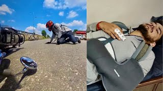 Interceptor 650 Accident…   RJ14650RIDER [upl. by Adlemi]